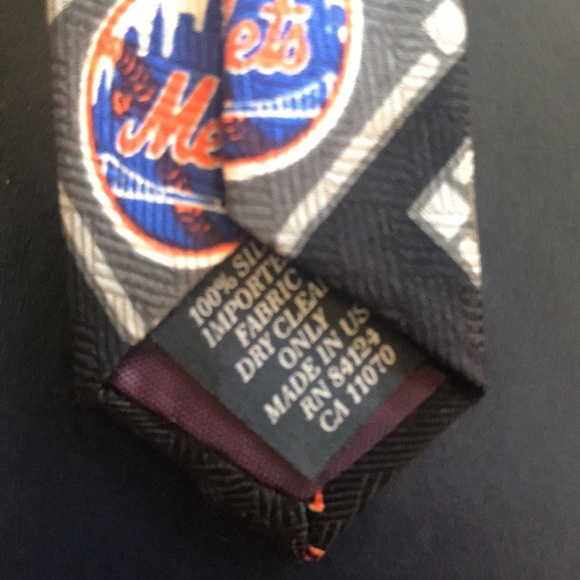 Mets vintage tie silk RM Sport Ralph Marlin & Co 1999 rare - Picture 9 of 9